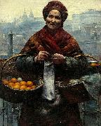 Aleksander Gierymski, Jewish woman selling oranges